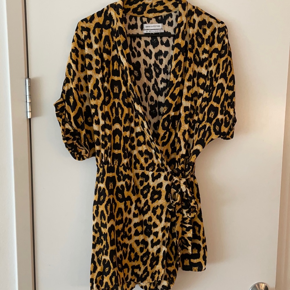 UO cheetah romper